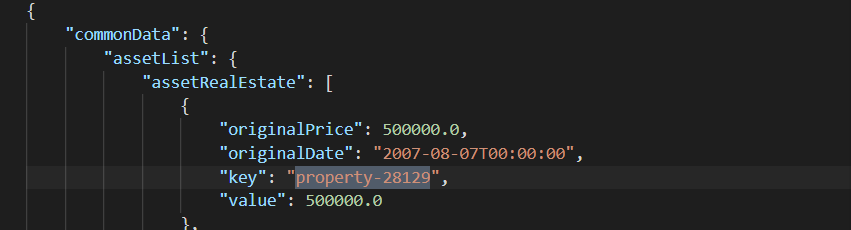 property key sample